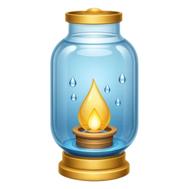 Water Lantern, more water drops inside lantern. sticker