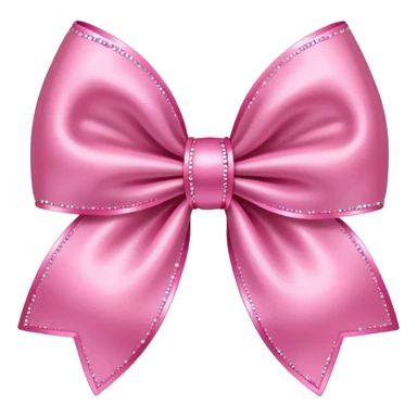 sparkly bow pink sticker