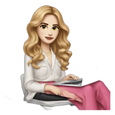 chiara ferragni with laptop sticker