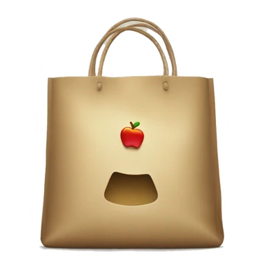 Bag with apple logo like iplace bags but with minimal style sticker