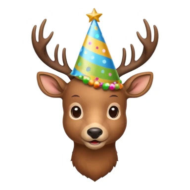 a new year's deer, Christmas mood sticker