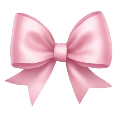 light pink ribbon bow sticker