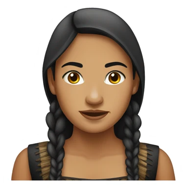 māori woman sticker