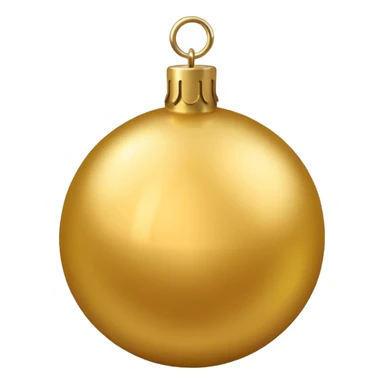 Christmas tree ball golden sticker