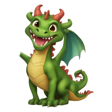 Bisous coeur dragon sticker