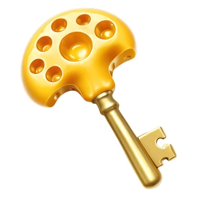 K2-rich foods (cheese, egg yolk, natto) transforming into golden keys that unlock bone structures, guiding glowing calcium particles to strengthen the skeleton. The keys simultaneously block calcium from entering arteries, showing how vitamin K2 acts as a wise guardian of calcium distribution. sticker