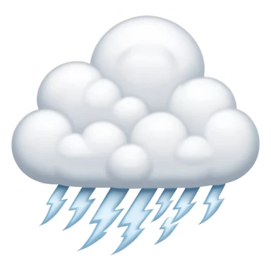 clouds with a lot of snow and thunder sticker