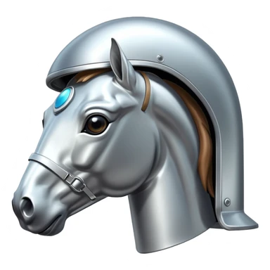 UFO inside it horse sticker