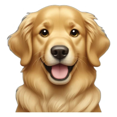 golden retriever giving thumbs up sticker