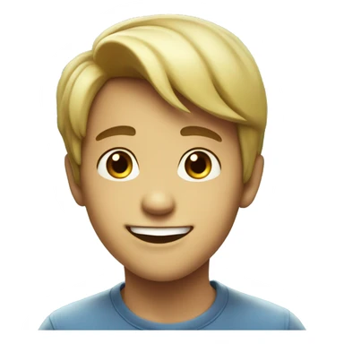 smiling boy now years party sticker