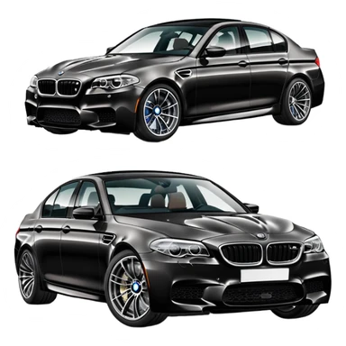 BMW M5 sports sedan car sticker