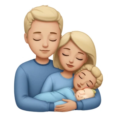 Sleeping romance couple sticker