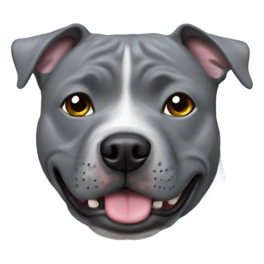 grey staffie sticker