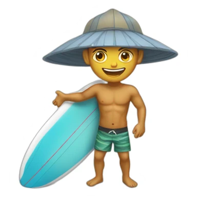 bali surfer  sticker