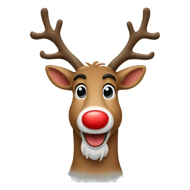 Red Nose Reindeer sticker