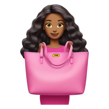 Barbie Pink tote bag sticker