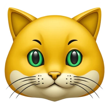 Нарисуй эмодзи для канала Юморкишас.Это веселый забавный рыжий кот с зелеными глазами, глаза и него веселые и озорные sticker