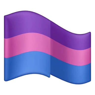 bisexual flag ordered colors sticker