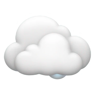 cloud/bubble message white sticker