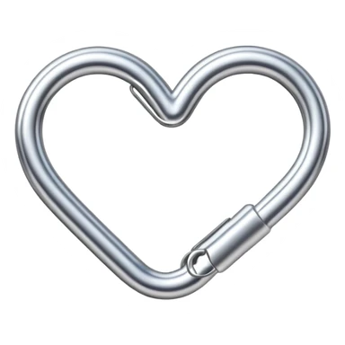 heart shaped paper clip sticker