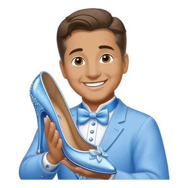 Coach calipari trying on cinderellas slipper sticker