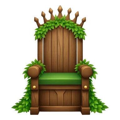 Throne with leaves and branches sticker