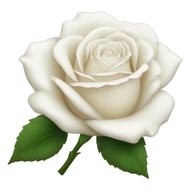 White rose  sticker