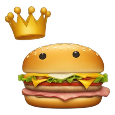 King Pork eat burger sticker