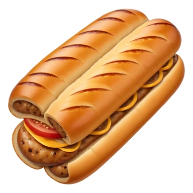 empty sausage bread sticker