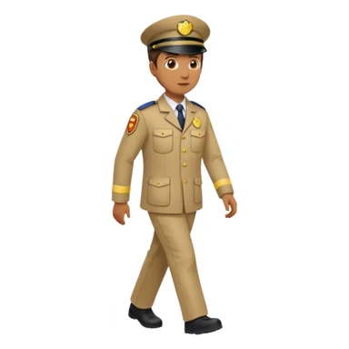 council worker walking right sticker