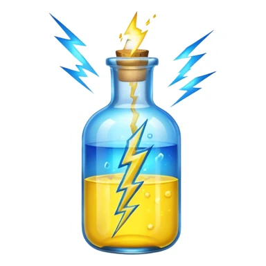 yellow potion and thunder sticker