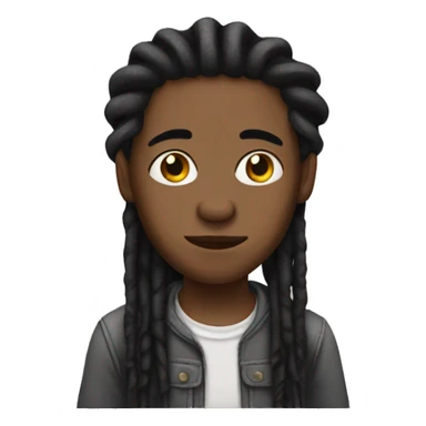 boy with dreads  sticker