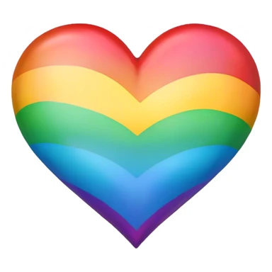 Create All 7 Colours in one heart emoji  sticker