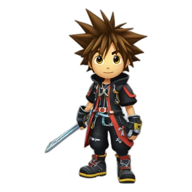 Sora kingdom hearts 3 sticker