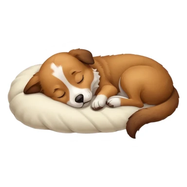 Dog sleeping sticker