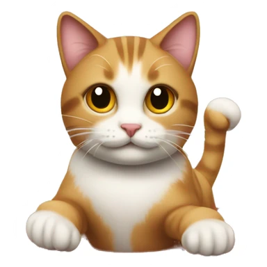 a cat on a merry-go-round sticker