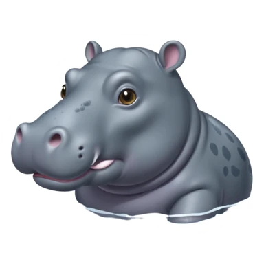 hippopotamus sticker