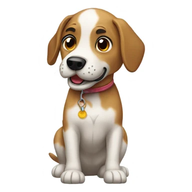 Perro saltando  sticker