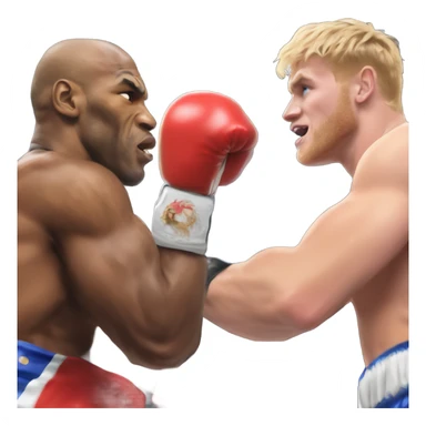Jake Paul fighting Mike Tyson  sticker