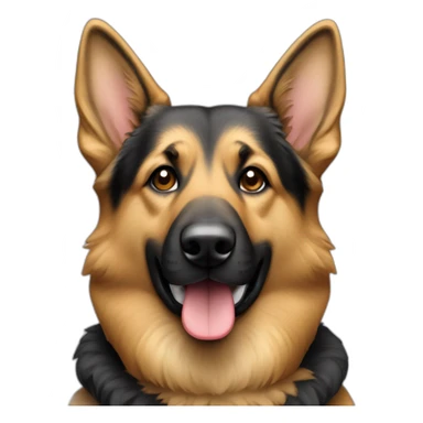 Berger allemand avec airpod sticker