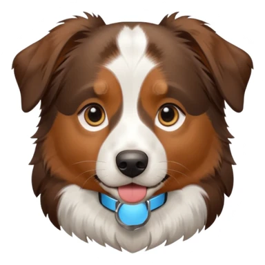 Australian shepherd tricolor mini full collar  sticker