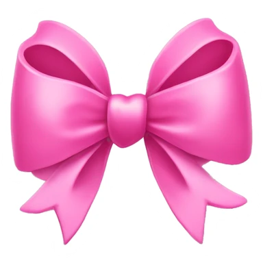 pink  bow whit heart sticker