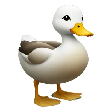 Duck in a pond sticker