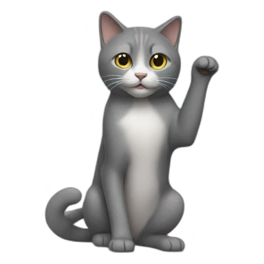 un chat en T-pose sticker