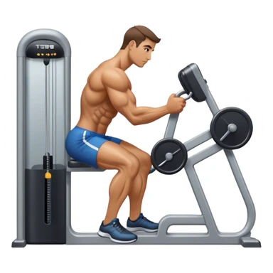 side-view man cable-machine tricep-pushdown sticker