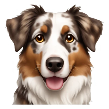 Australian shepard beige Brown white sticker