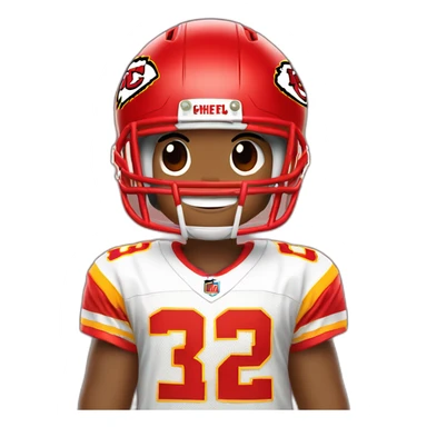 travis kelve in chiefs football jersey sticker