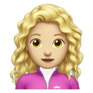 swimming girl blonde sticker