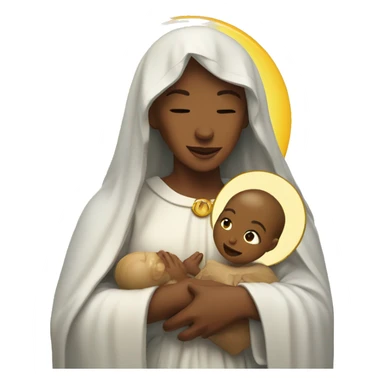 holy Mary with baby Jesus sticker