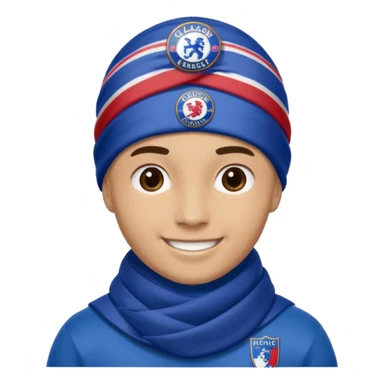 Glasgow Eangers football head and scarf head sticker